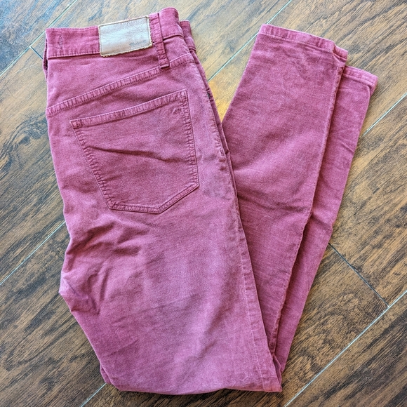 Madewell 10" High-Rise Skinny Jeans: Stretch Velvet Edition - Picture 6 of 10